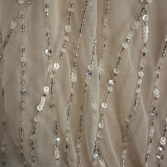 Pink Beaded Bridesmaid Black Tie Wedding Prom Formal Dress - Picture 3 of 6